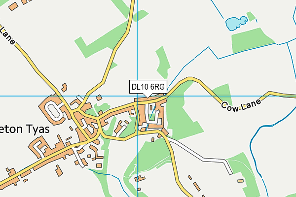 DL10 6RG map - OS VectorMap District (Ordnance Survey)