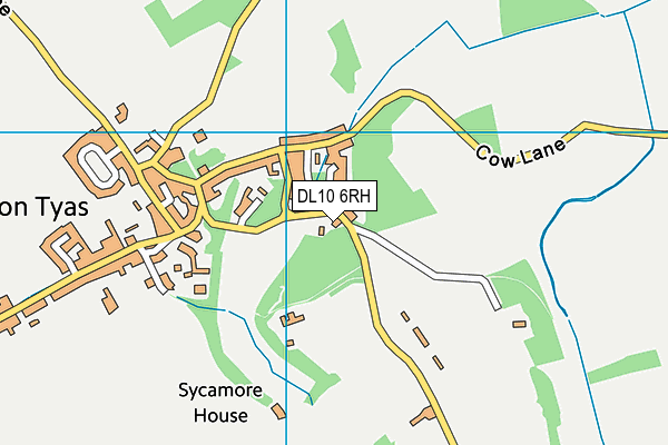 DL10 6RH map - OS VectorMap District (Ordnance Survey)