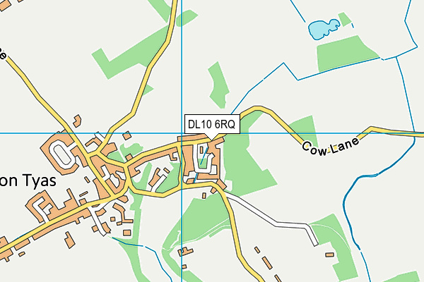 DL10 6RQ map - OS VectorMap District (Ordnance Survey)