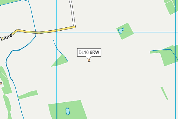 DL10 6RW map - OS VectorMap District (Ordnance Survey)