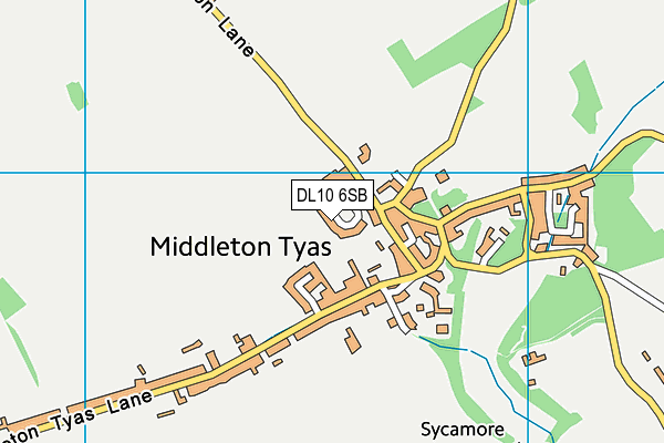 DL10 6SB map - OS VectorMap District (Ordnance Survey)