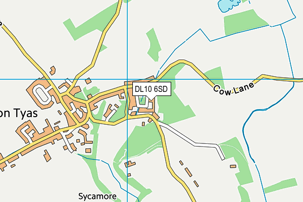 DL10 6SD map - OS VectorMap District (Ordnance Survey)