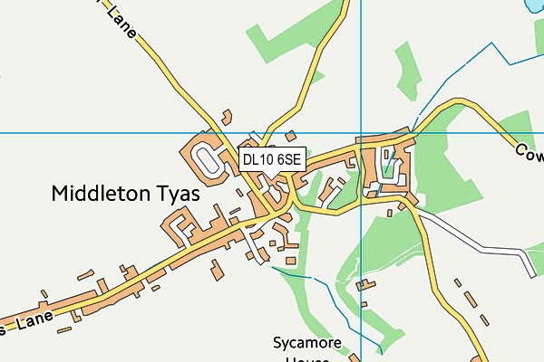 DL10 6SE map - OS VectorMap District (Ordnance Survey)