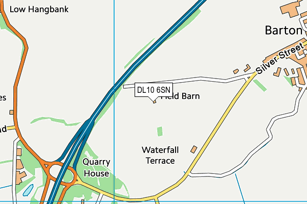 DL10 6SN map - OS VectorMap District (Ordnance Survey)