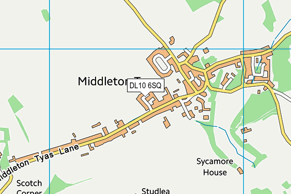 DL10 6SQ map - OS VectorMap District (Ordnance Survey)