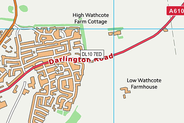 DL10 7ED map - OS VectorMap District (Ordnance Survey)