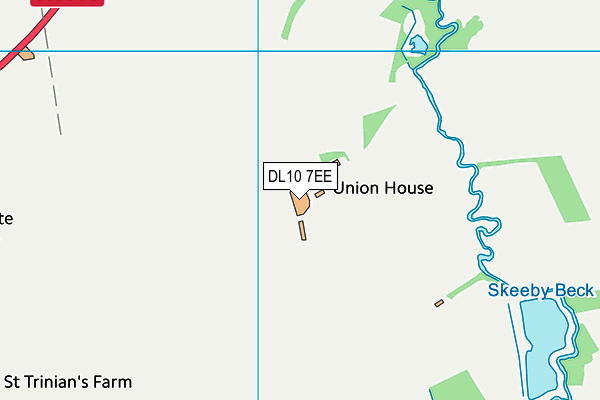 DL10 7EE map - OS VectorMap District (Ordnance Survey)