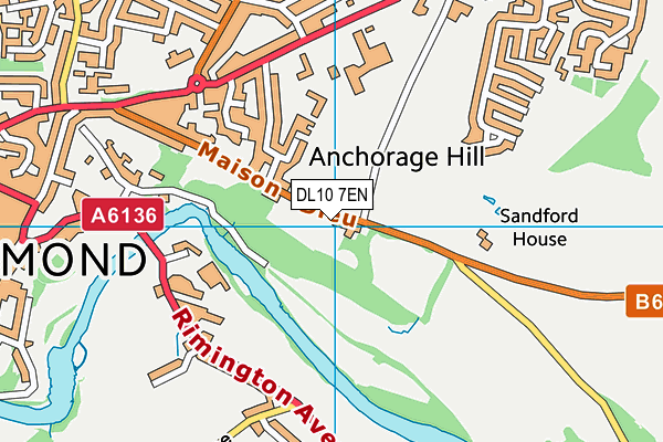 DL10 7EN map - OS VectorMap District (Ordnance Survey)