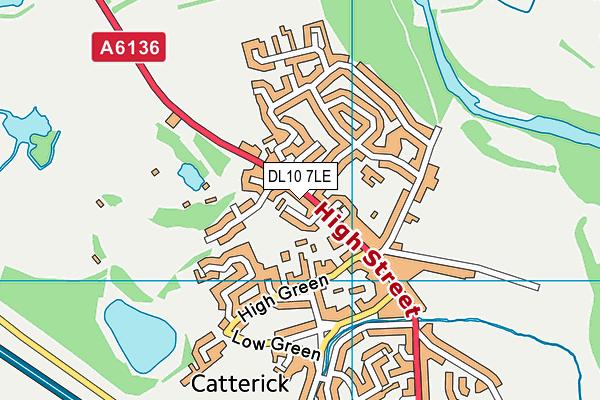 DL10 7LE map - OS VectorMap District (Ordnance Survey)