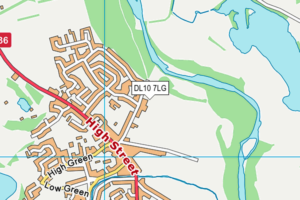 DL10 7LG map - OS VectorMap District (Ordnance Survey)