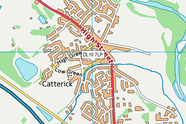 DL10 7LP map - OS VectorMap District (Ordnance Survey)