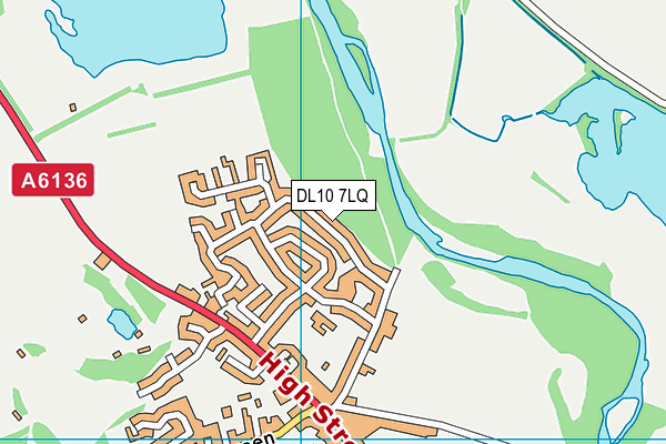 DL10 7LQ map - OS VectorMap District (Ordnance Survey)