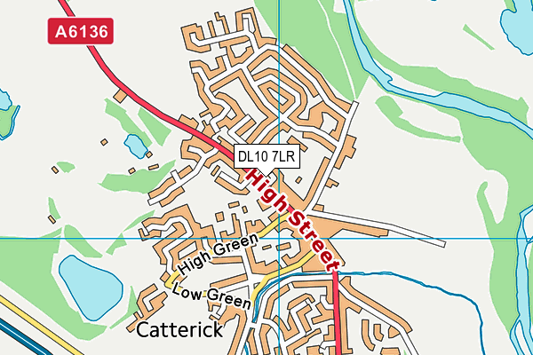 DL10 7LR map - OS VectorMap District (Ordnance Survey)