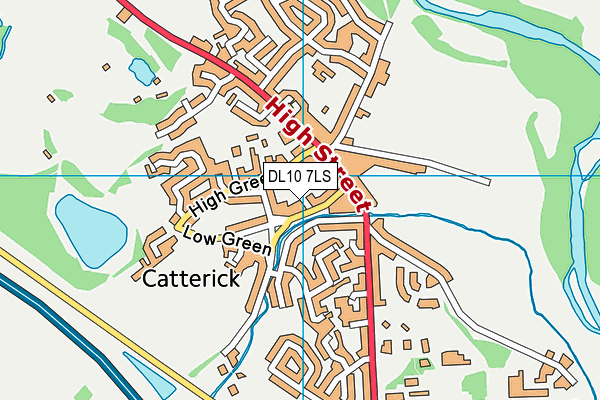 DL10 7LS map - OS VectorMap District (Ordnance Survey)