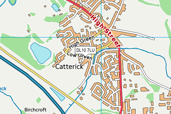 DL10 7LU map - OS VectorMap District (Ordnance Survey)