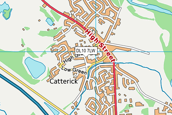 DL10 7LW map - OS VectorMap District (Ordnance Survey)