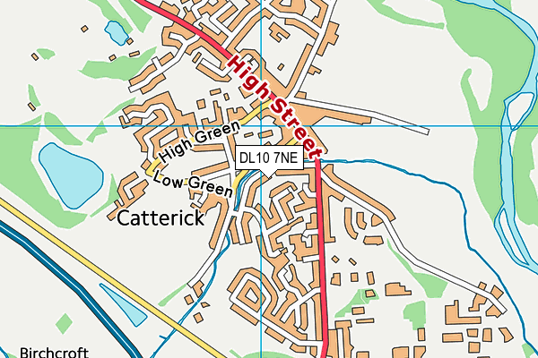 DL10 7NE map - OS VectorMap District (Ordnance Survey)