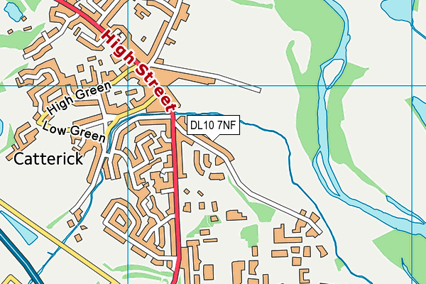 DL10 7NF map - OS VectorMap District (Ordnance Survey)