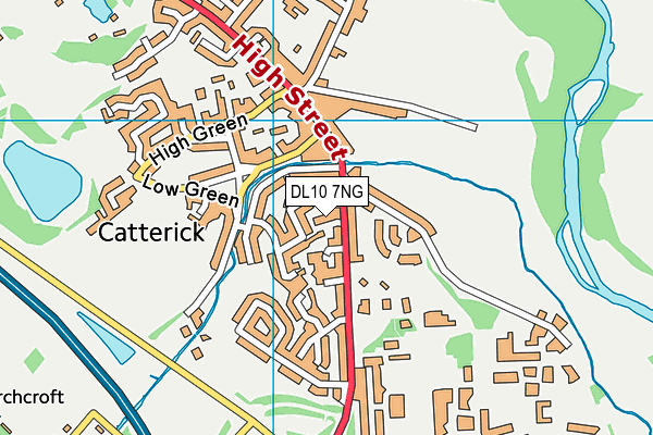 DL10 7NG map - OS VectorMap District (Ordnance Survey)