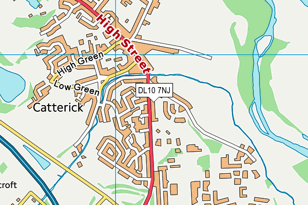 DL10 7NJ map - OS VectorMap District (Ordnance Survey)