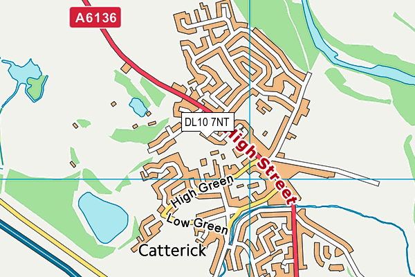 DL10 7NT map - OS VectorMap District (Ordnance Survey)