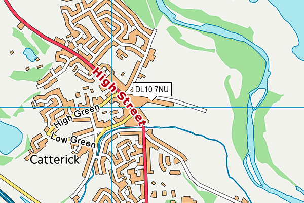 DL10 7NU map - OS VectorMap District (Ordnance Survey)
