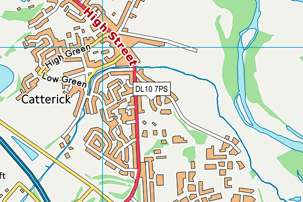 DL10 7PS map - OS VectorMap District (Ordnance Survey)