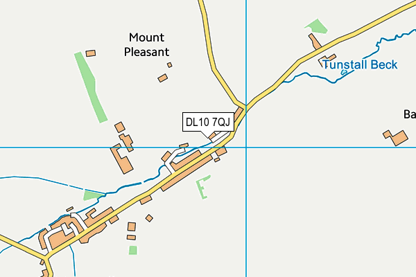 DL10 7QJ map - OS VectorMap District (Ordnance Survey)