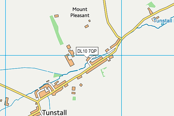 DL10 7QP map - OS VectorMap District (Ordnance Survey)