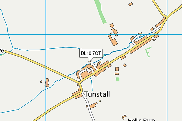 DL10 7QT map - OS VectorMap District (Ordnance Survey)