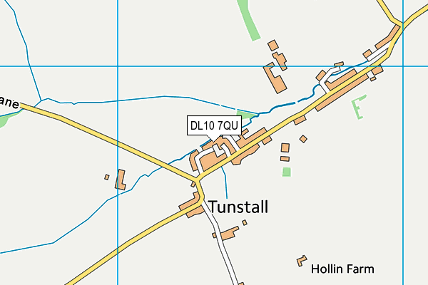 DL10 7QU map - OS VectorMap District (Ordnance Survey)