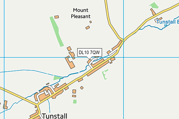 DL10 7QW map - OS VectorMap District (Ordnance Survey)