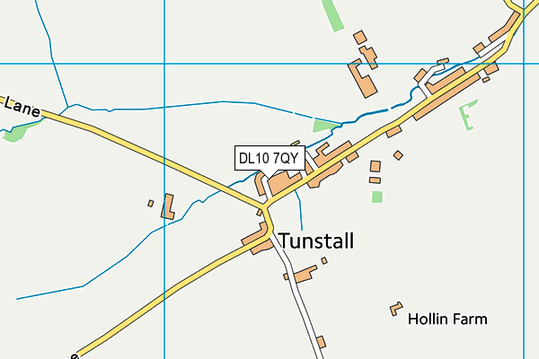 DL10 7QY map - OS VectorMap District (Ordnance Survey)