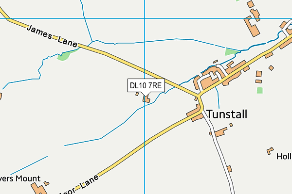 DL10 7RE map - OS VectorMap District (Ordnance Survey)