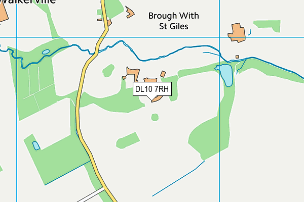 DL10 7RH map - OS VectorMap District (Ordnance Survey)