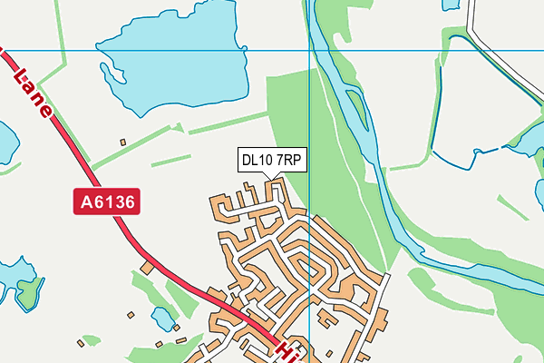 DL10 7RP map - OS VectorMap District (Ordnance Survey)