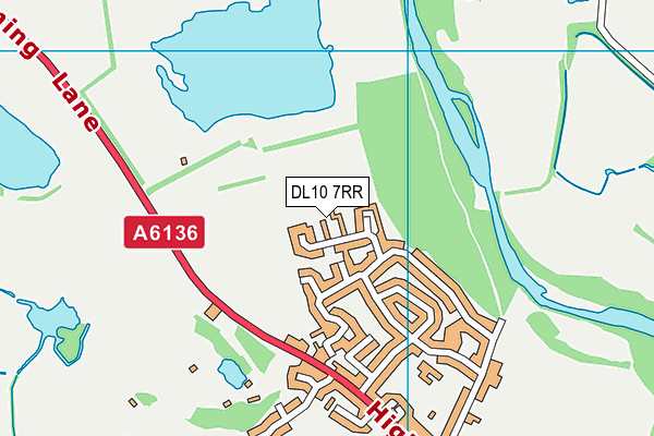 DL10 7RR map - OS VectorMap District (Ordnance Survey)