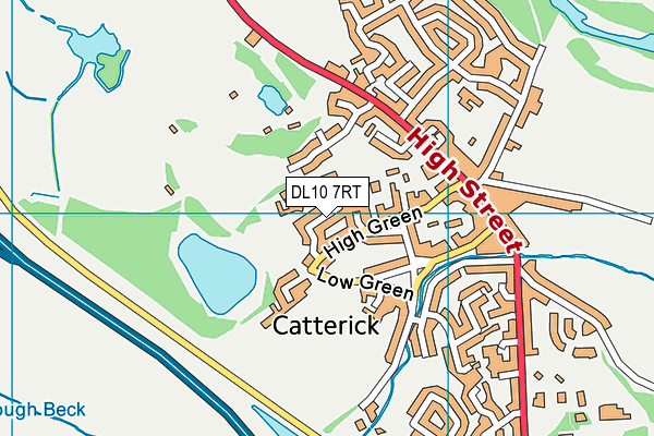 DL10 7RT map - OS VectorMap District (Ordnance Survey)
