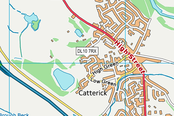 DL10 7RX map - OS VectorMap District (Ordnance Survey)