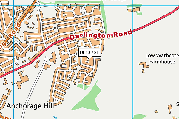 DL10 7ST map - OS VectorMap District (Ordnance Survey)