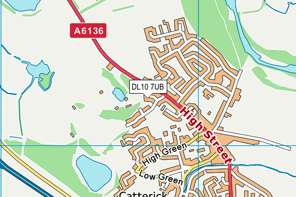DL10 7UB map - OS VectorMap District (Ordnance Survey)