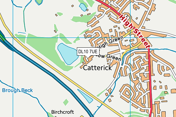 DL10 7UE map - OS VectorMap District (Ordnance Survey)