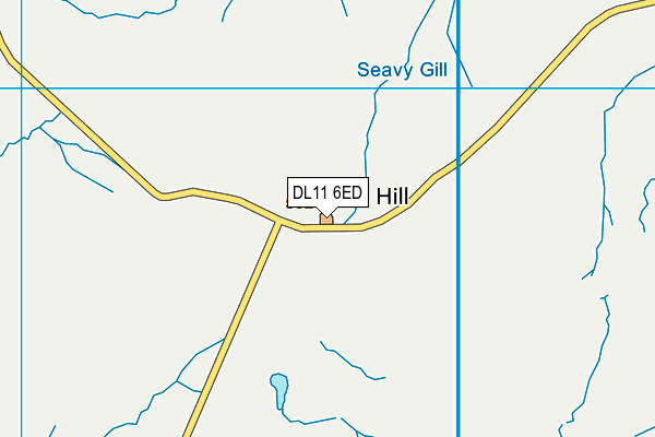 DL11 6ED map - OS VectorMap District (Ordnance Survey)