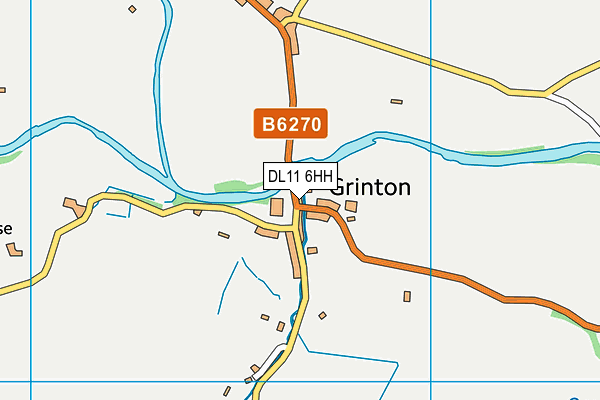 DL11 6HH map - OS VectorMap District (Ordnance Survey)
