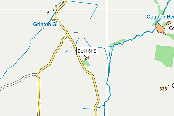 DL11 6HS map - OS VectorMap District (Ordnance Survey)