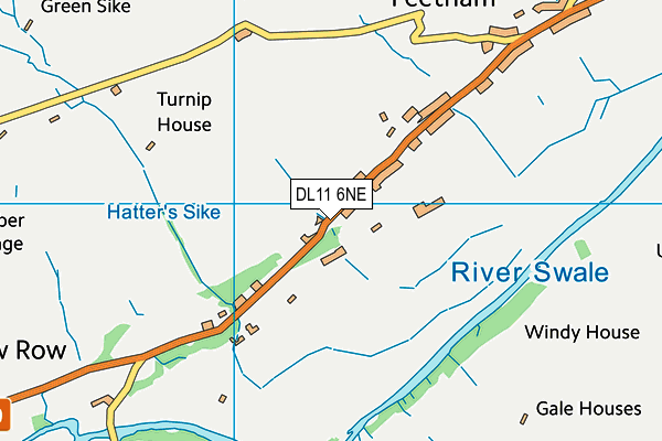 DL11 6NE map - OS VectorMap District (Ordnance Survey)