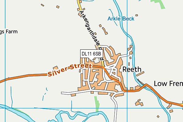 DL11 6SB map - OS VectorMap District (Ordnance Survey)