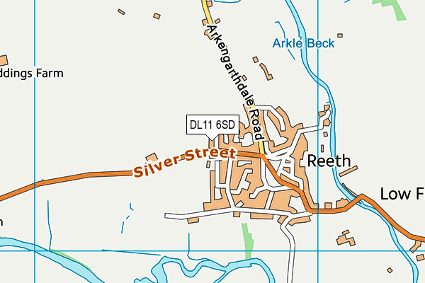 DL11 6SD map - OS VectorMap District (Ordnance Survey)