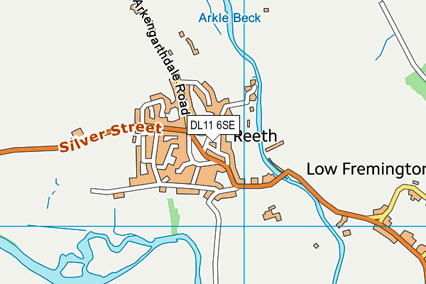 DL11 6SE map - OS VectorMap District (Ordnance Survey)