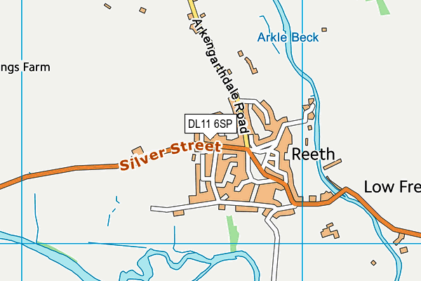 Reeth Community Primary School map (DL11 6SP) - OS VectorMap District (Ordnance Survey)